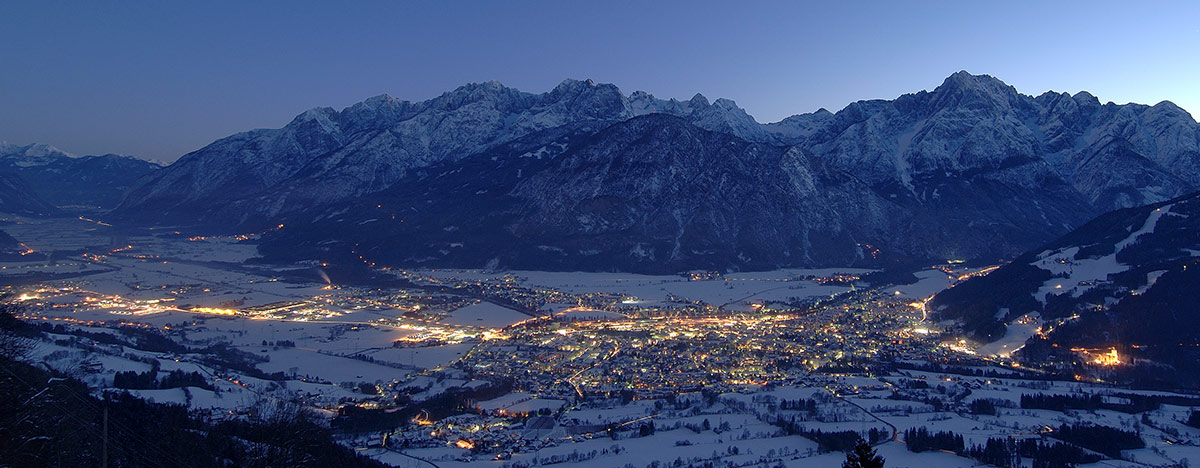 Panorama Lienzer Dolomiten am Abend